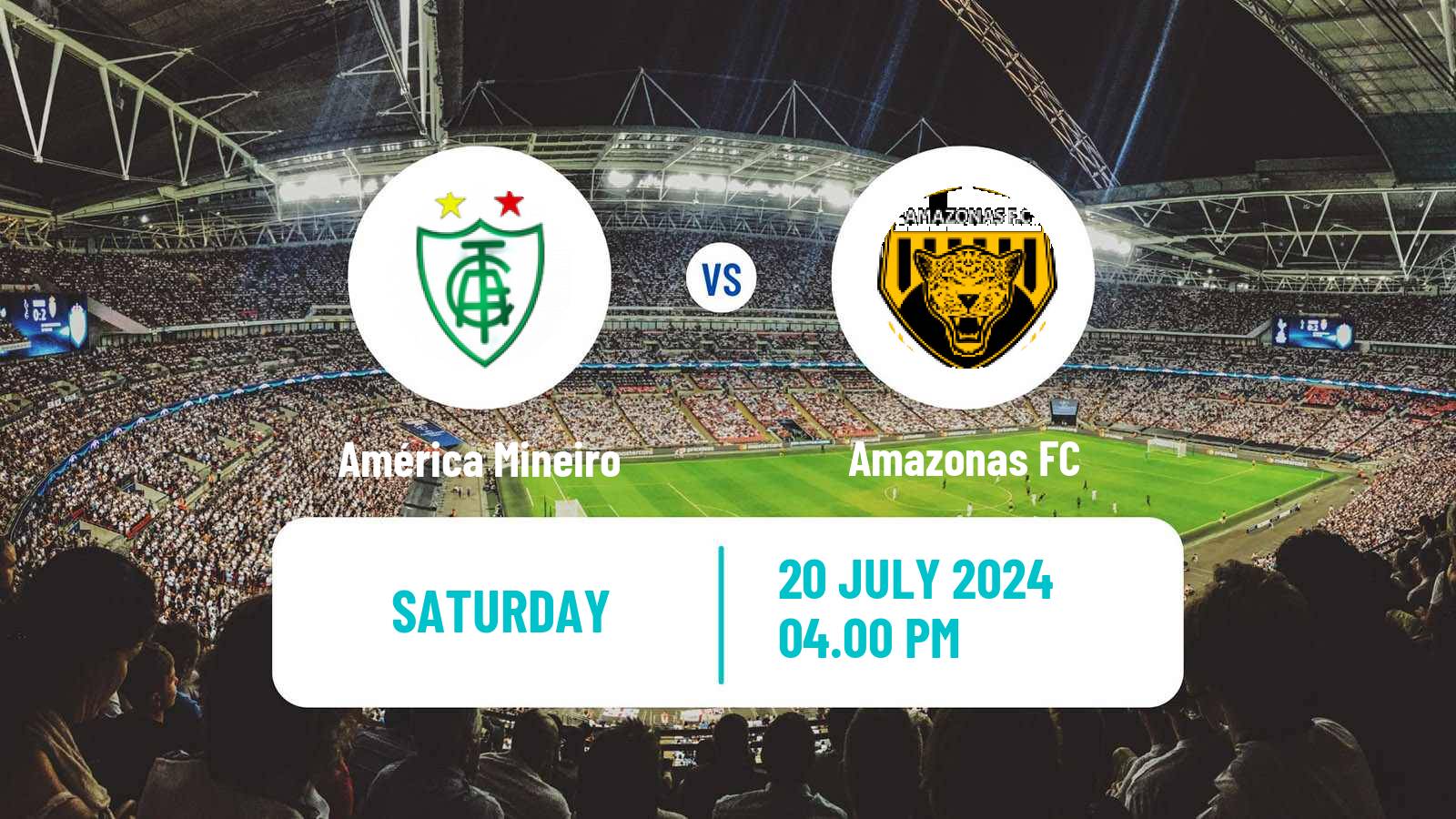 Soccer Brazilian Serie B América Mineiro - Amazonas