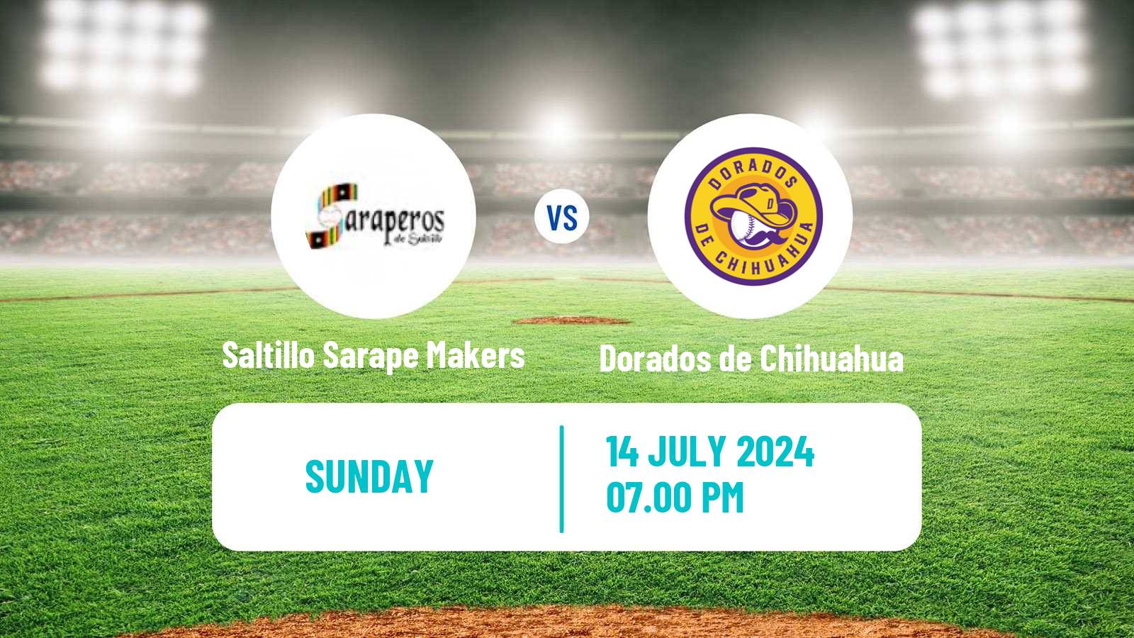 Baseball LMB Saltillo Sarape Makers - Dorados de Chihuahua