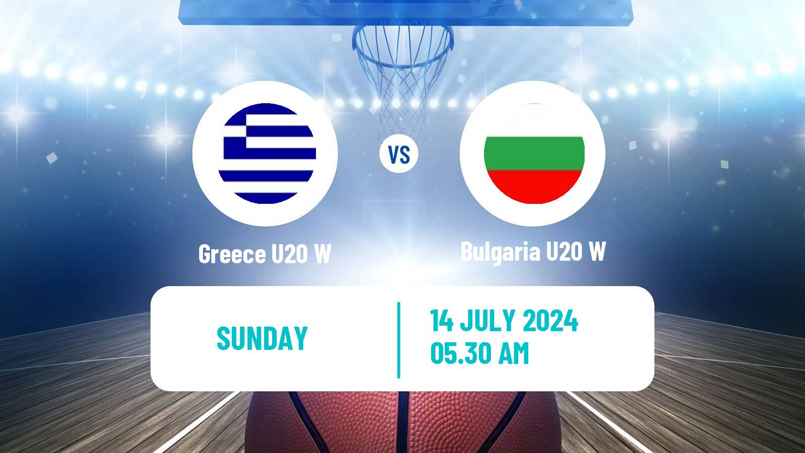 Basketball European Championship U20 B Basketball Women Greece U20 W - Bulgaria U20 W