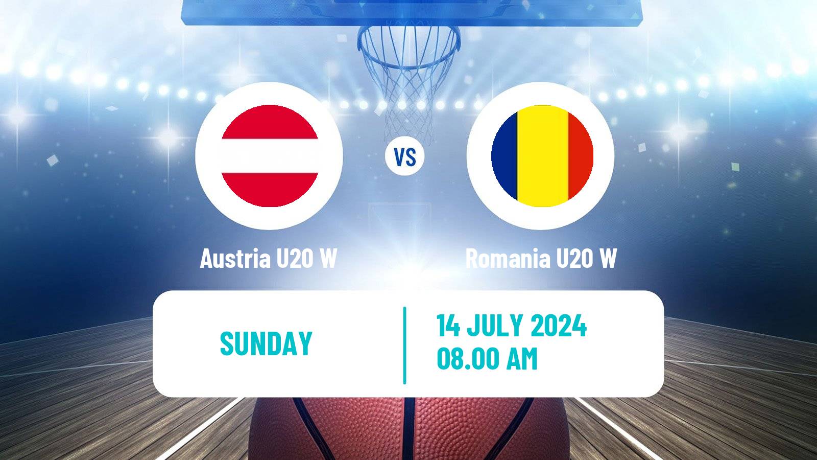 Basketball European Championship U20 B Basketball Women Austria U20 W - Romania U20 W