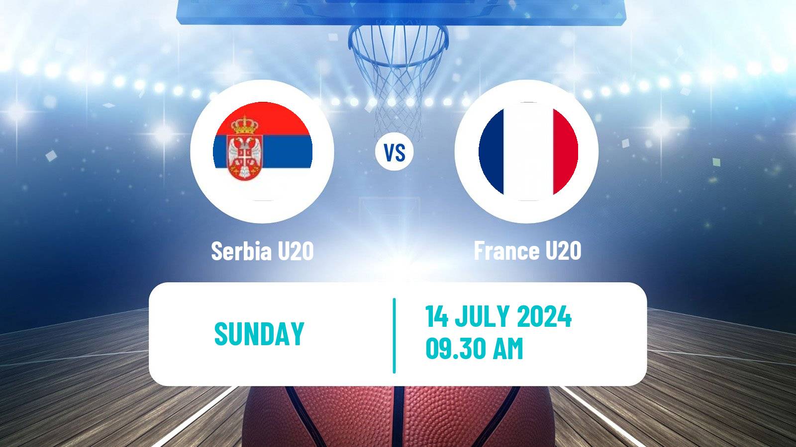 Basketball EuroBasket U20 Serbia U20 - France U20