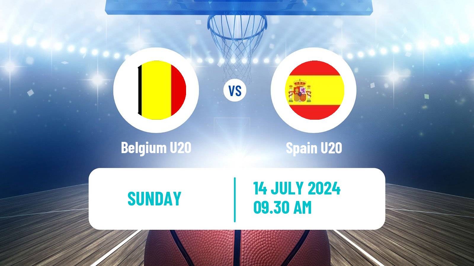 Basketball EuroBasket U20 Belgium U20 - Spain U20