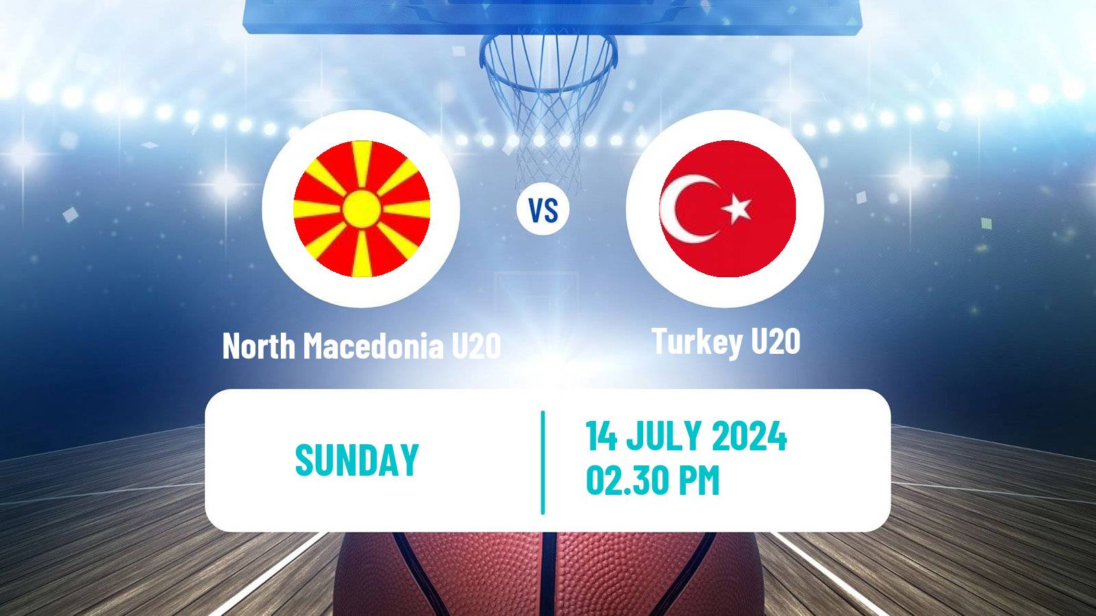 Basketball EuroBasket U20 North Macedonia U20 - Turkey U20