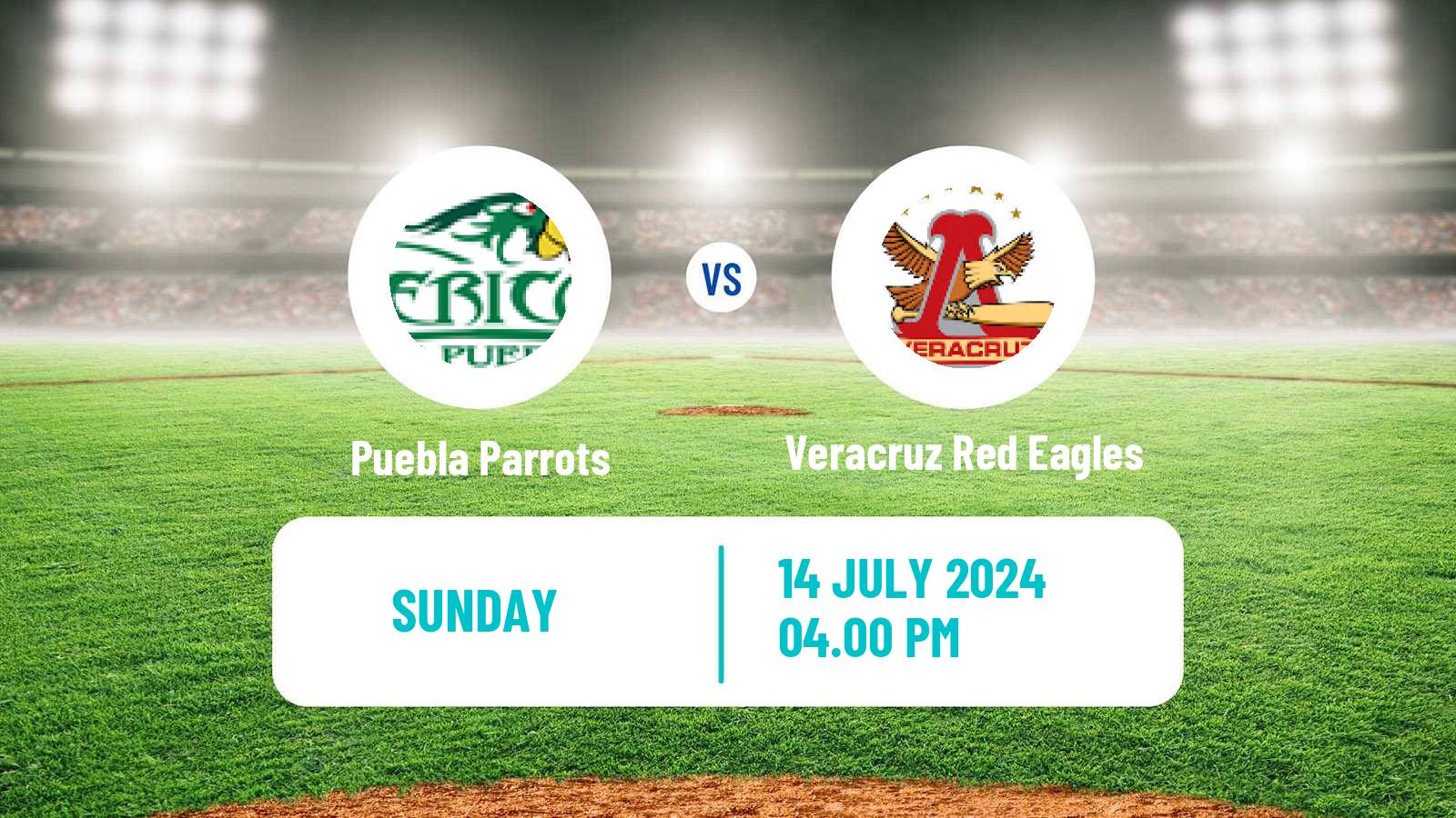 Baseball LMB Puebla Parrots - Veracruz Red Eagles