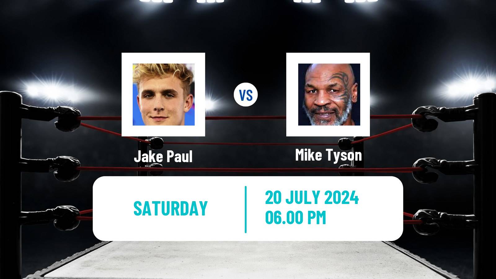 Boxing Heavyweight Others Matches Men Jake Paul - Mike Tyson