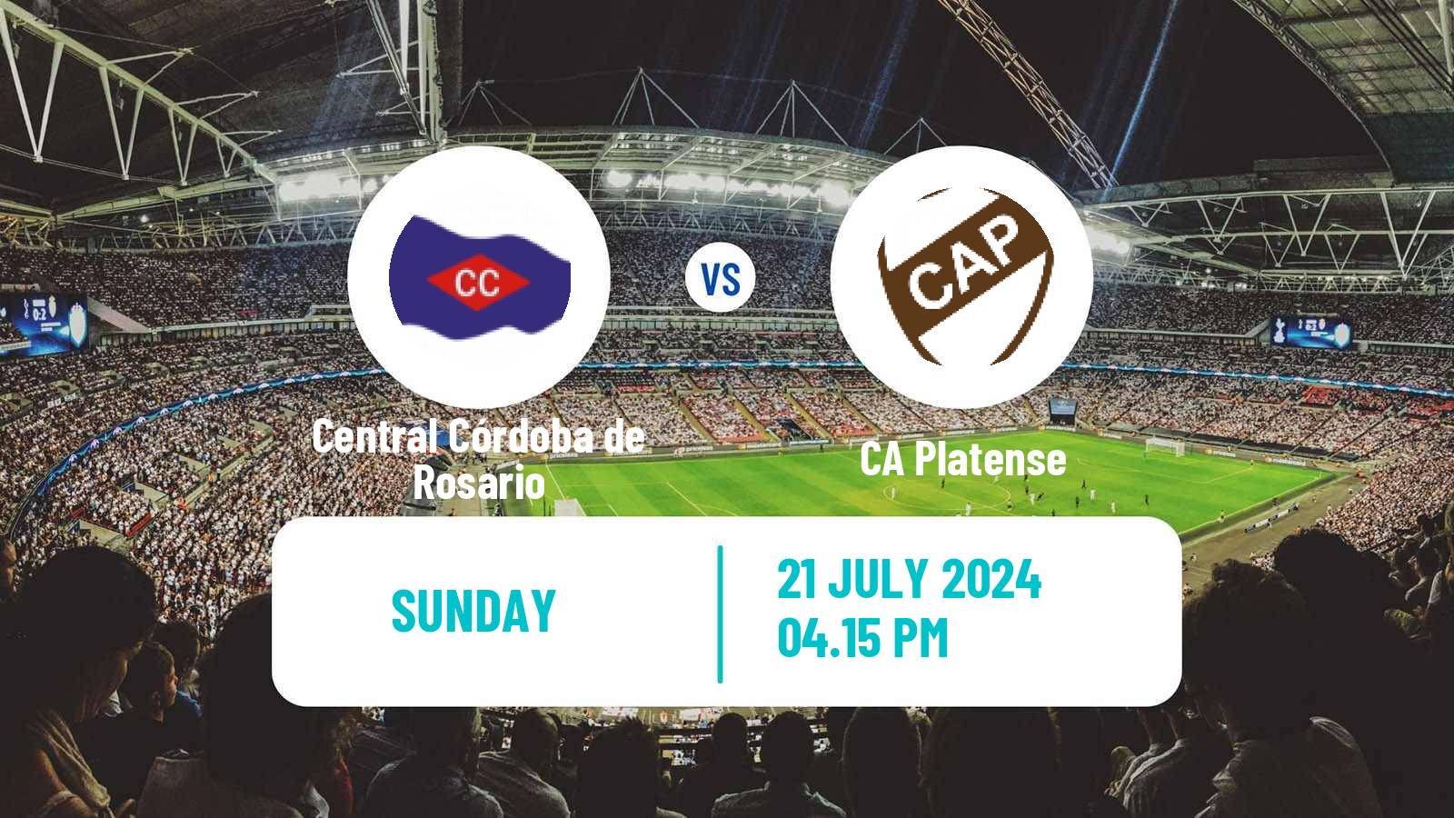 Soccer Argentinian Liga Profesional Central Córdoba de Rosario - Platense