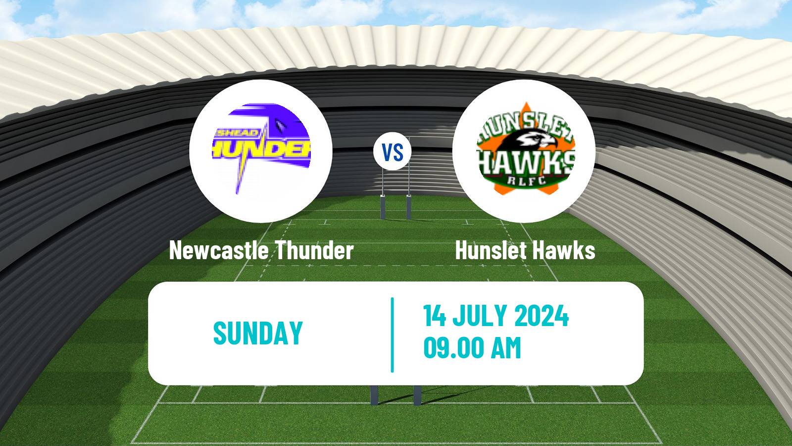 Rugby league English League 1 Rugby League Newcastle Thunder - Hunslet Hawks