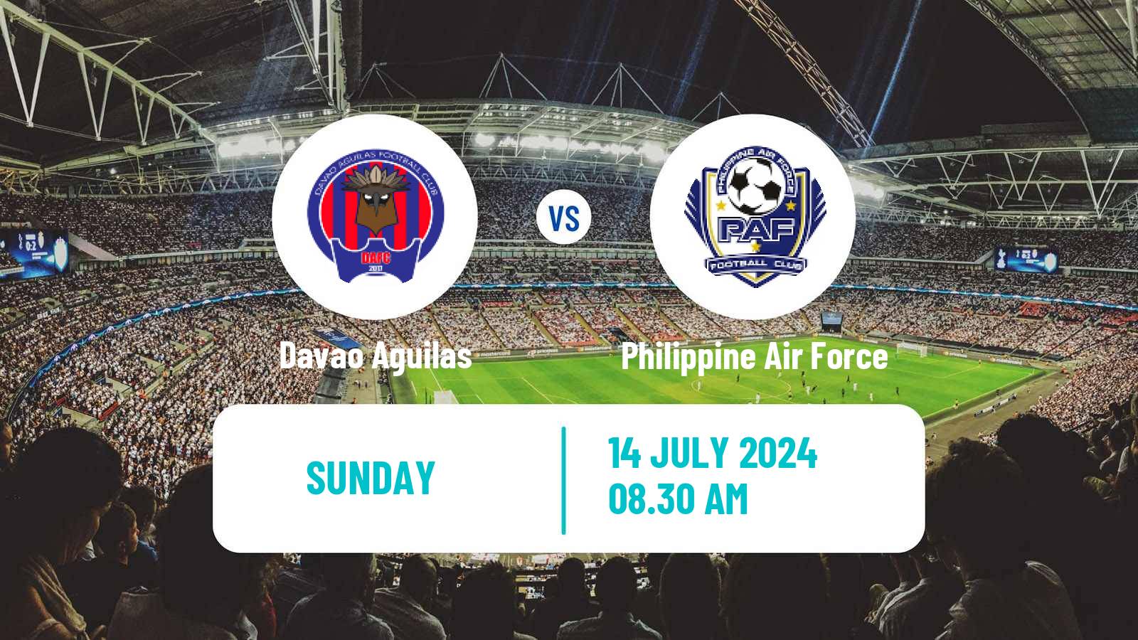 Soccer Philippines PFL Davao Aguilas - Philippine Air Force