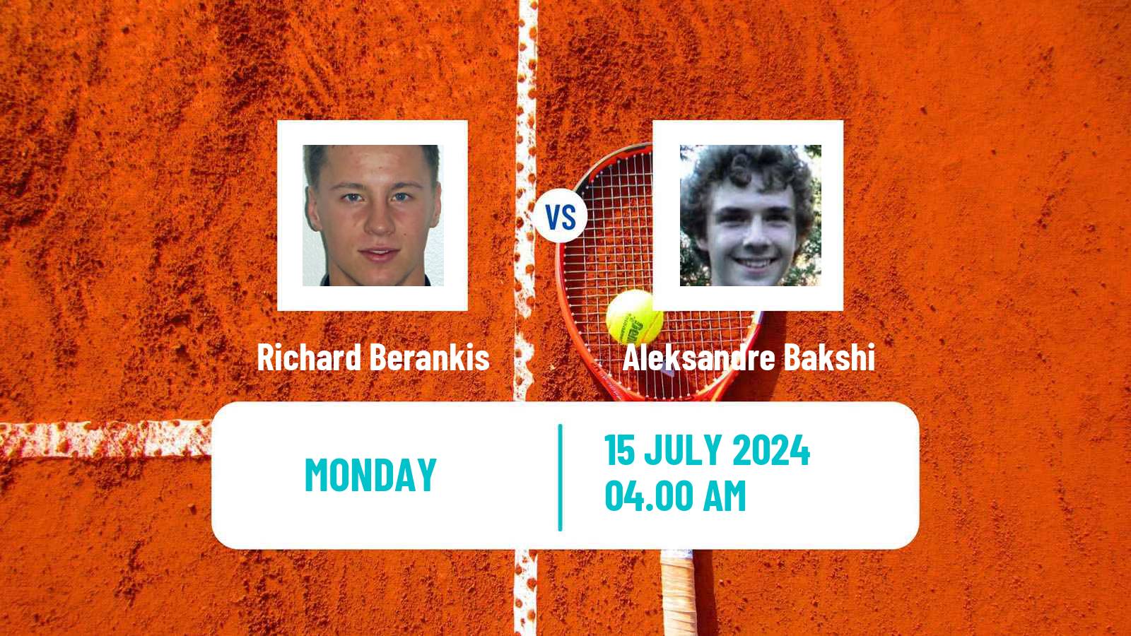 Tennis Astana Challenger Men Richard Berankis - Aleksandre Bakshi