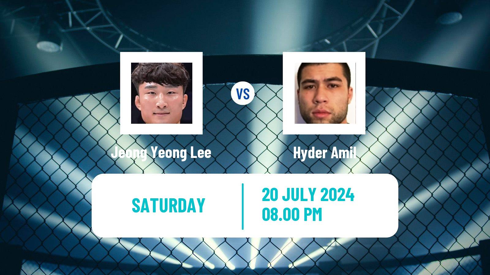 MMA Featherweight UFC Men Jeong Yeong Lee - Hyder Amil