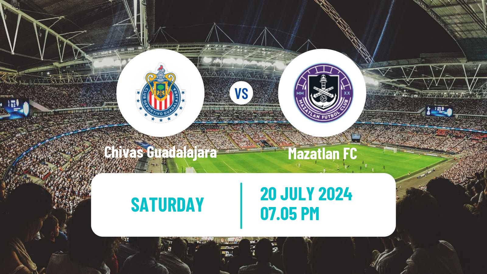 Soccer Mexican Liga MX Chivas Guadalajara - Mazatlan