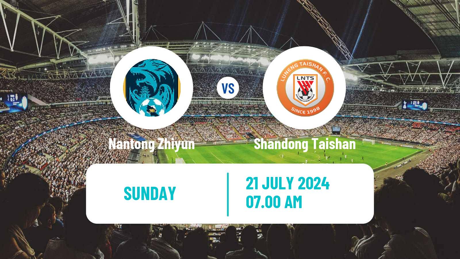 Soccer Chinese Super League Nantong Zhiyun - Shandong Taishan