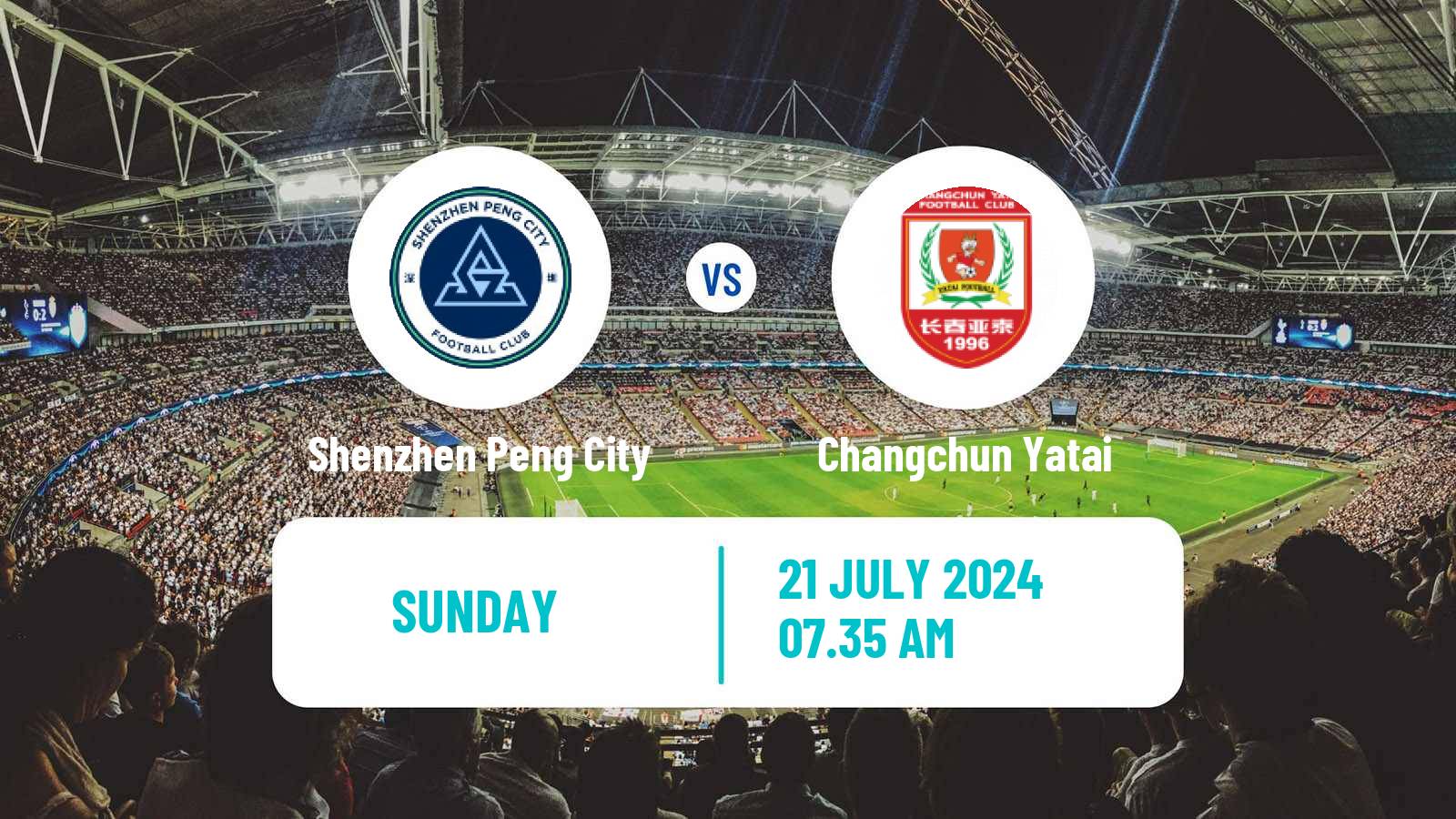 Soccer Chinese Super League Shenzhen Peng City - Changchun Yatai