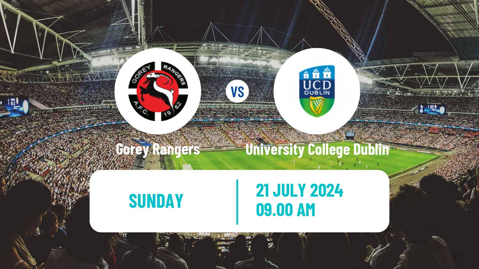 Soccer Irish FAI Cup Gorey Rangers - University College Dublin