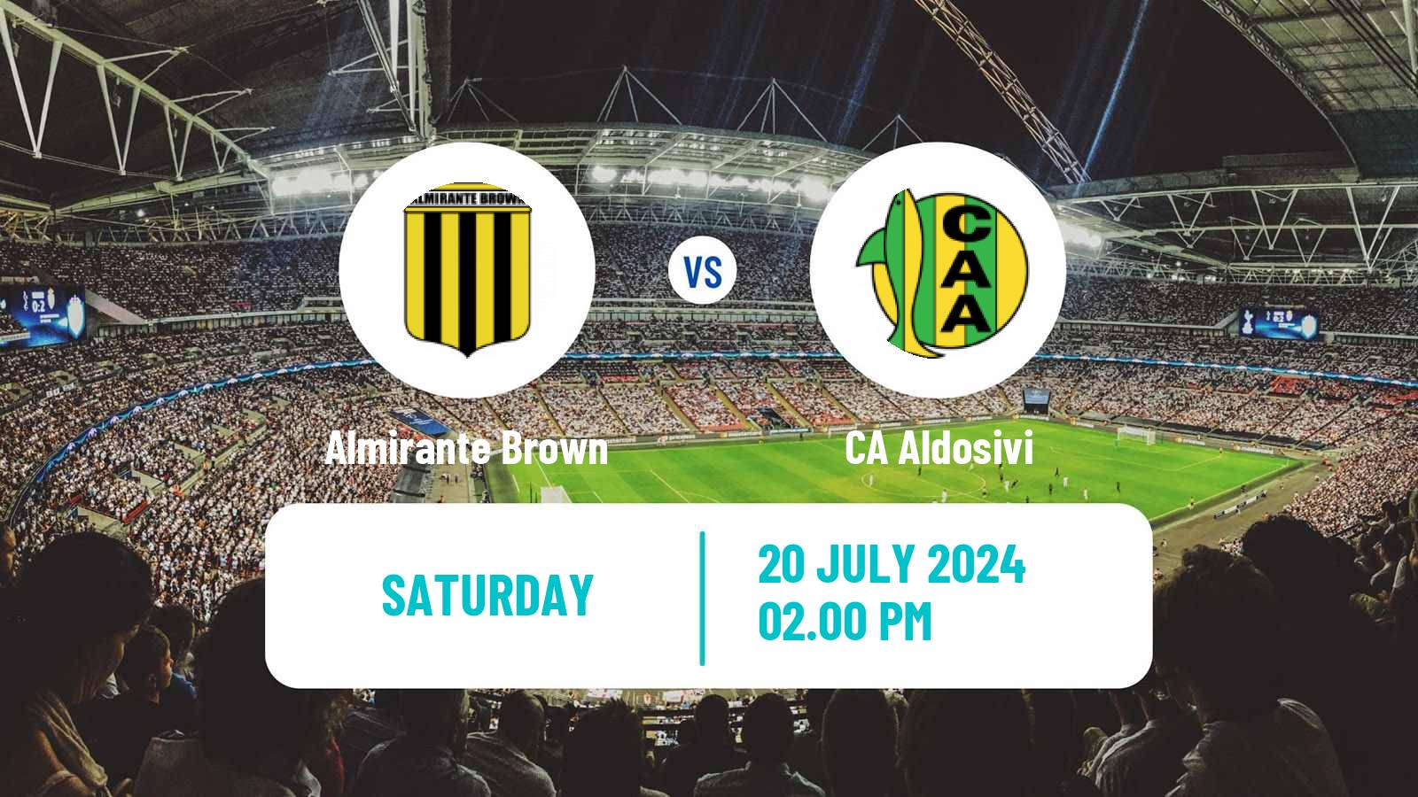 Soccer Argentinian Primera Nacional Almirante Brown - Aldosivi