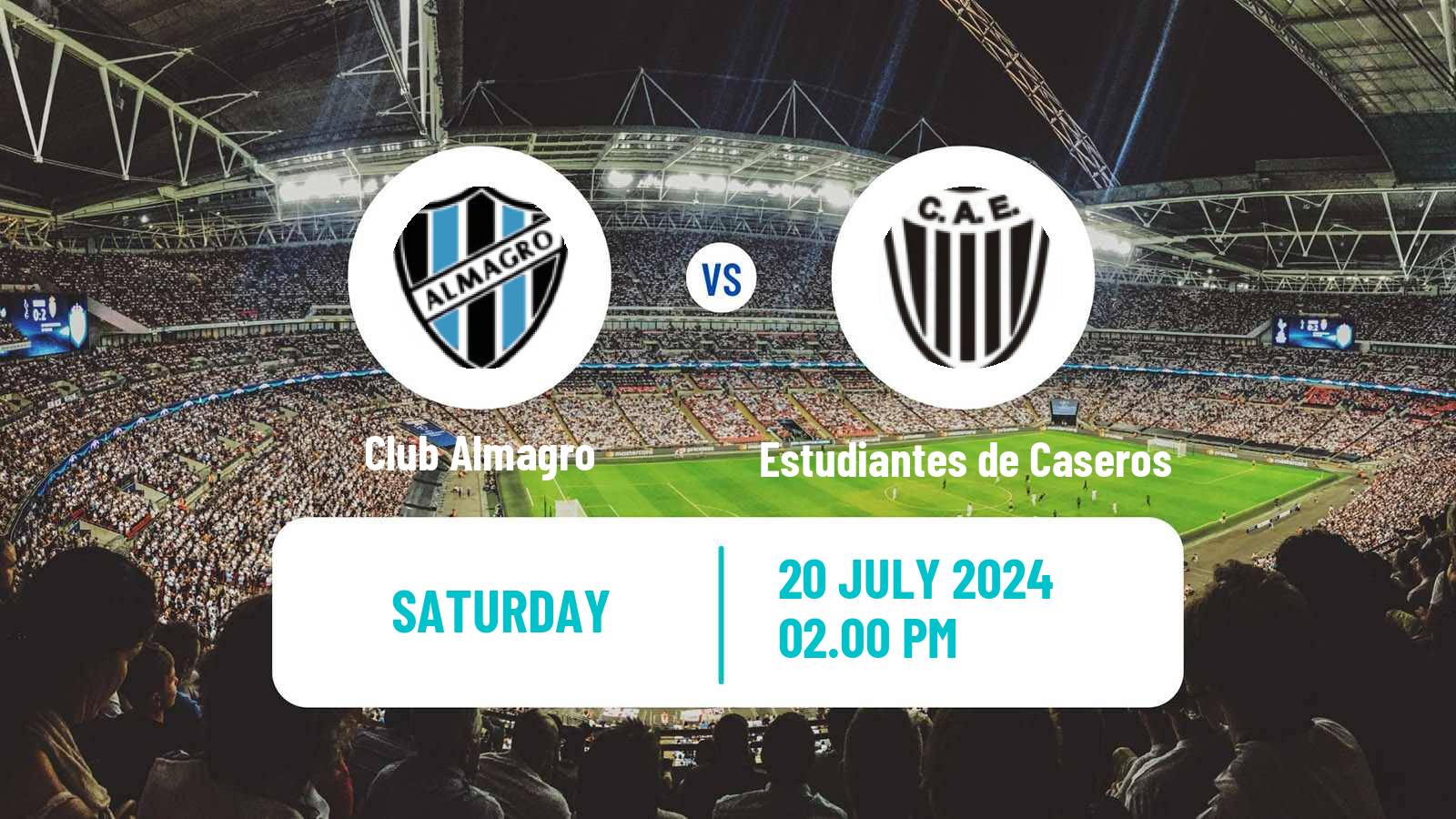 Soccer Argentinian Primera Nacional Club Almagro - Estudiantes de Caseros