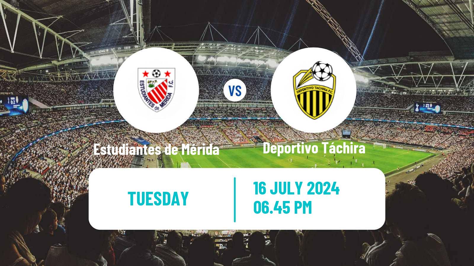 Soccer Venezuelan Primera Division Estudiantes de Mérida - Deportivo Táchira