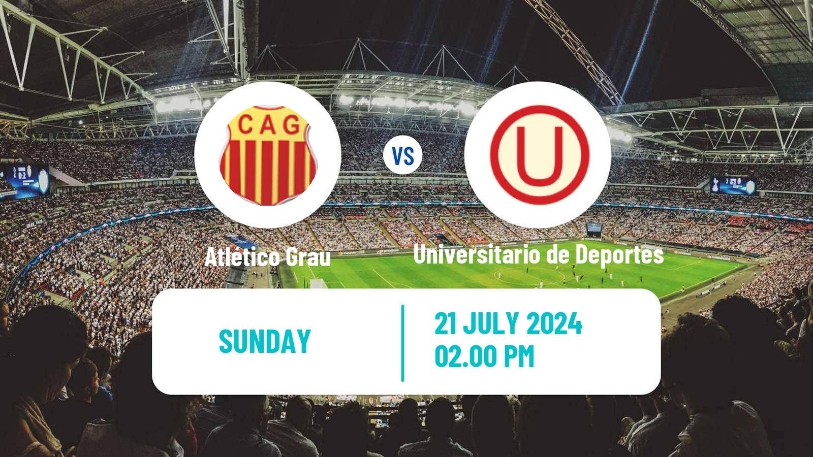 Soccer Peruvian Liga 1 Atlético Grau - Universitario de Deportes