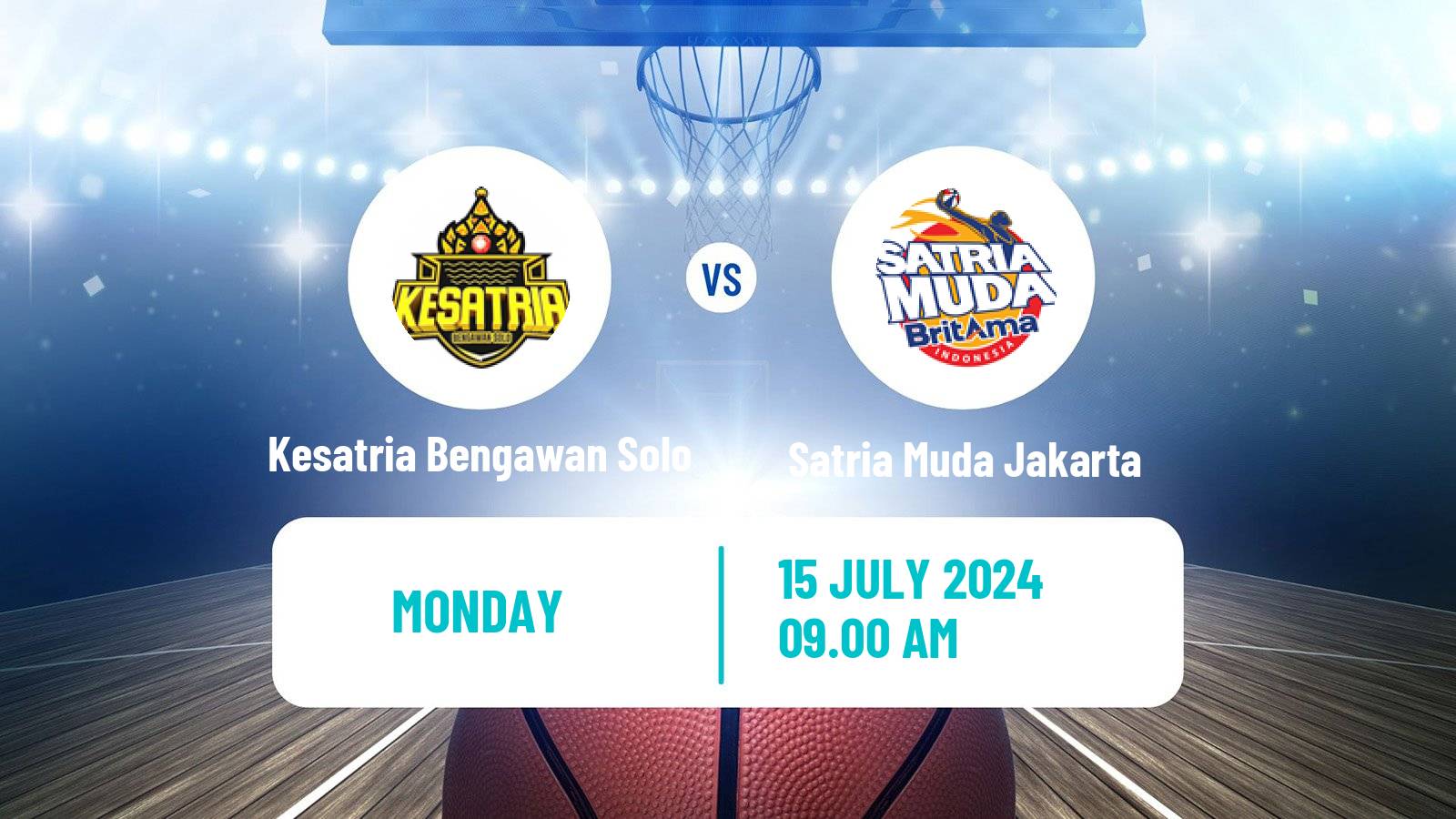 Basketball Indonesian IBL Kesatria Bengawan Solo - Satria Muda Jakarta