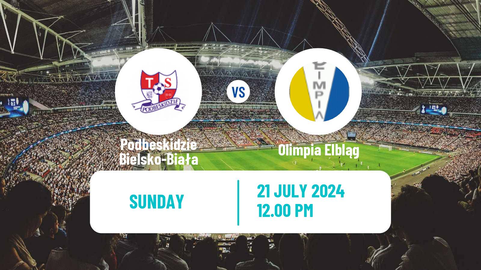 Soccer Polish Division 2 Podbeskidzie Bielsko-Biała - Olimpia Elbląg