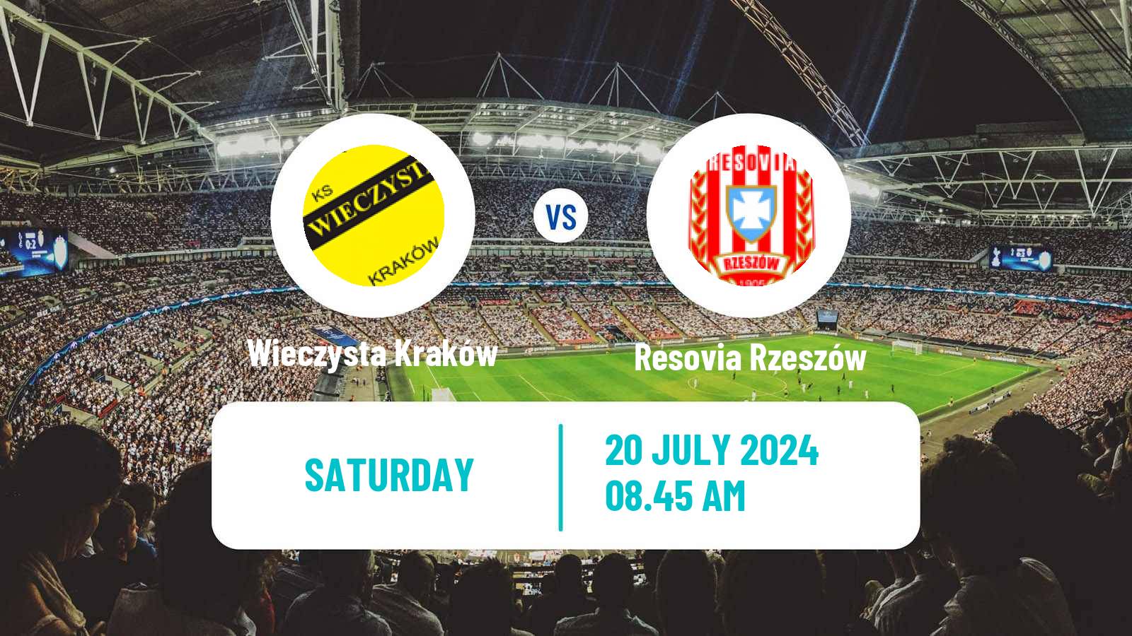 Soccer Polish Division 2 Wieczysta Kraków - Resovia Rzeszów