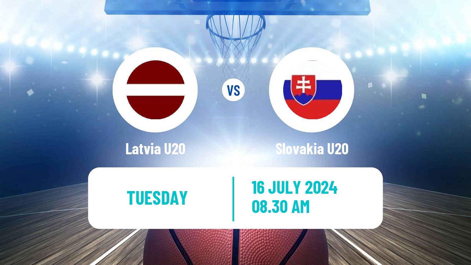 Basketball EuroBasket U20 B Latvia U20 - Slovakia U20