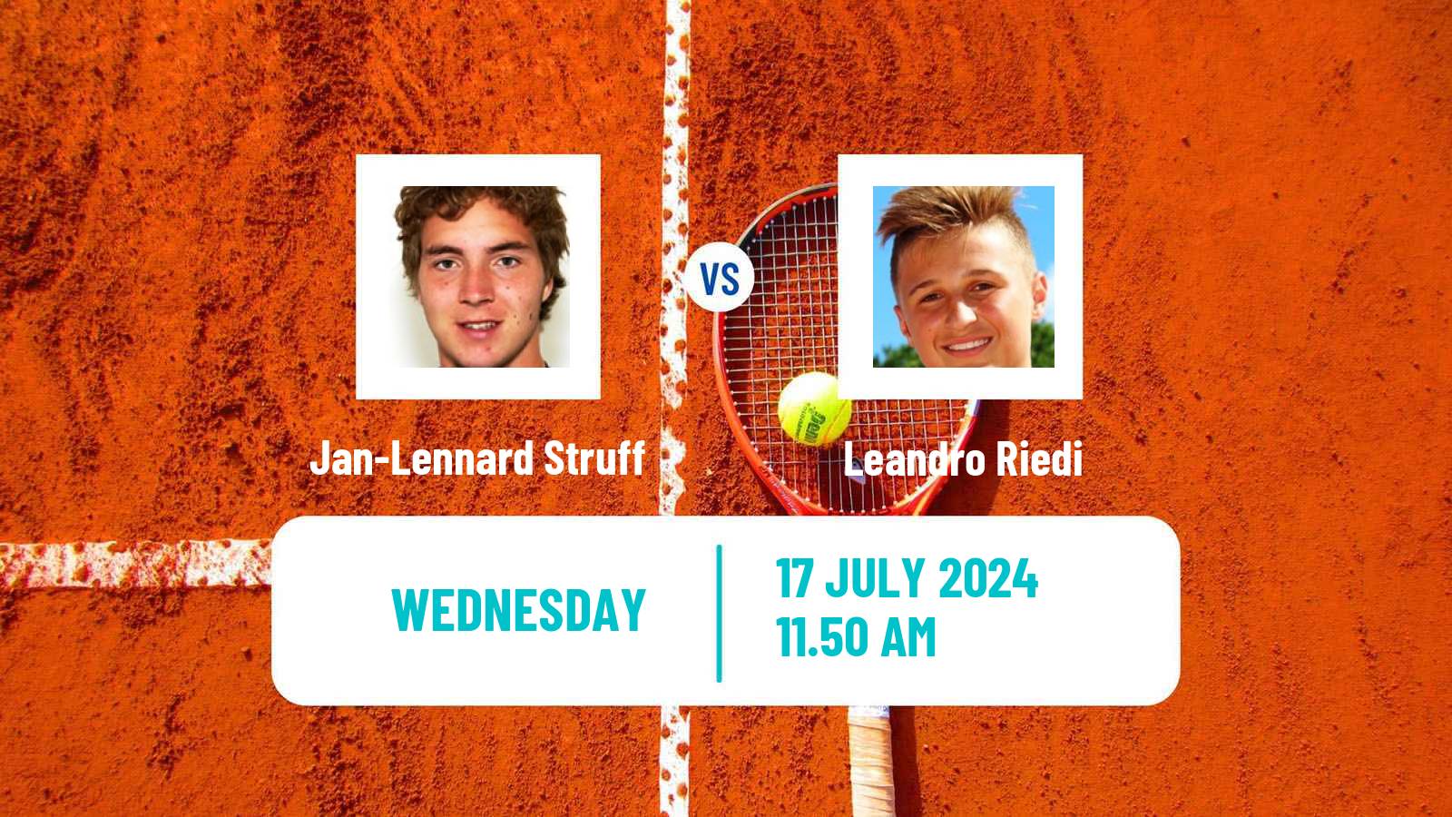 Tennis ATP Gstaad Jan-Lennard Struff - Leandro Riedi