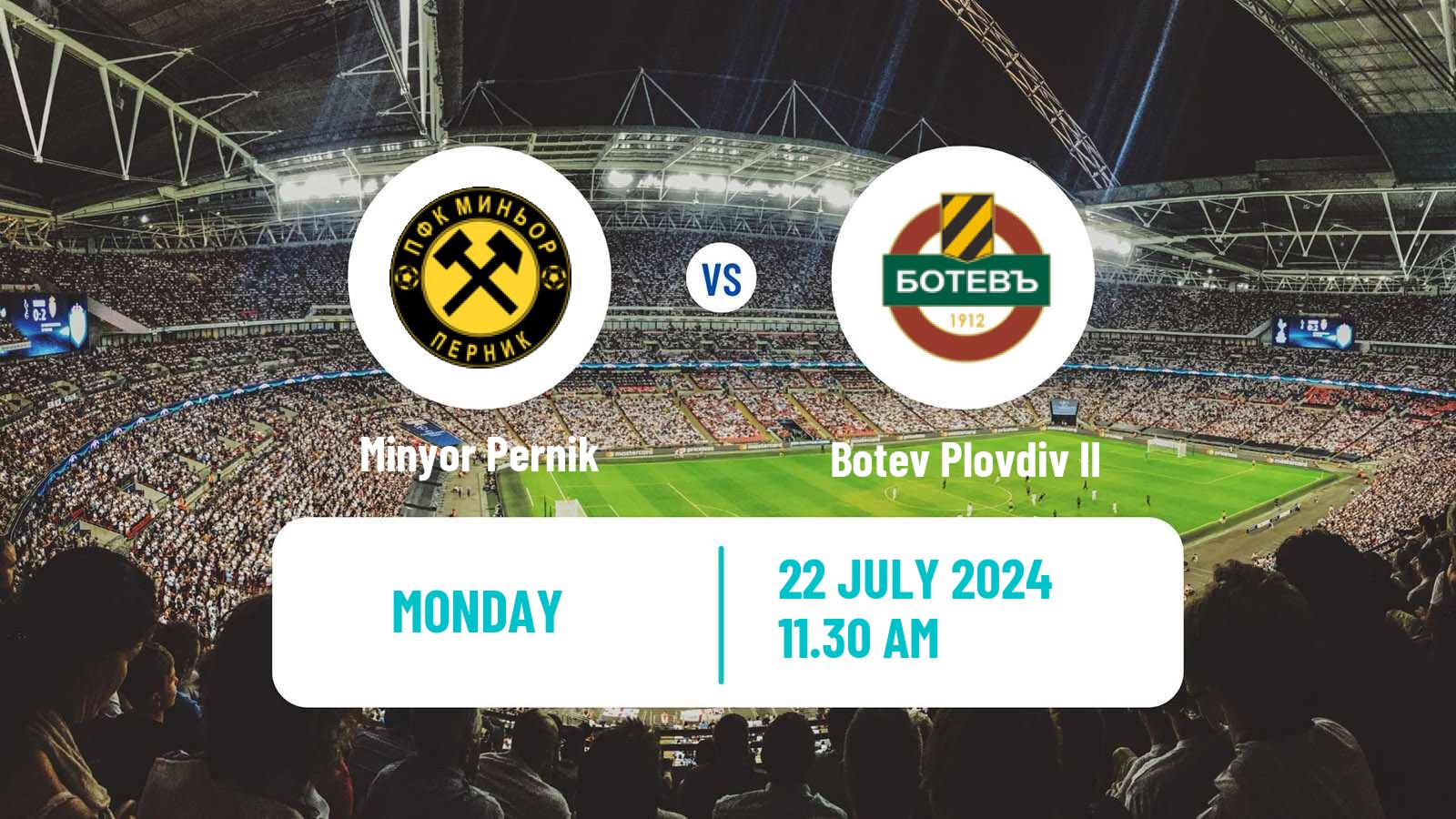 Soccer Bulgarian Vtora Liga Minyor Pernik - Botev Plovdiv II