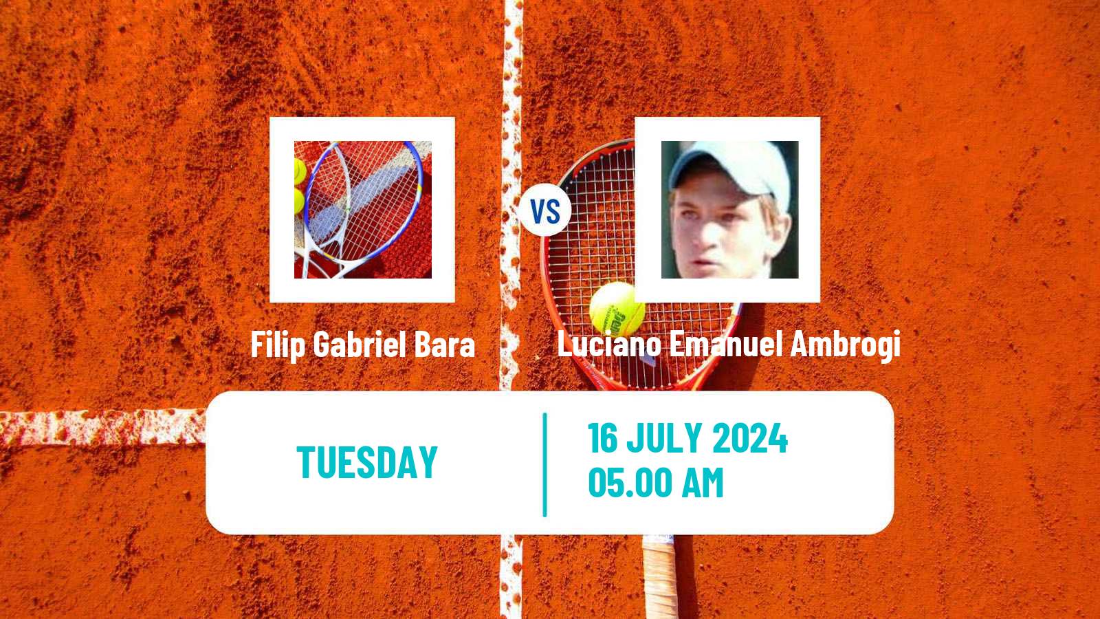 Tennis ITF M15 Bucharest 4 Men Filip Gabriel Bara - Luciano Emanuel Ambrogi