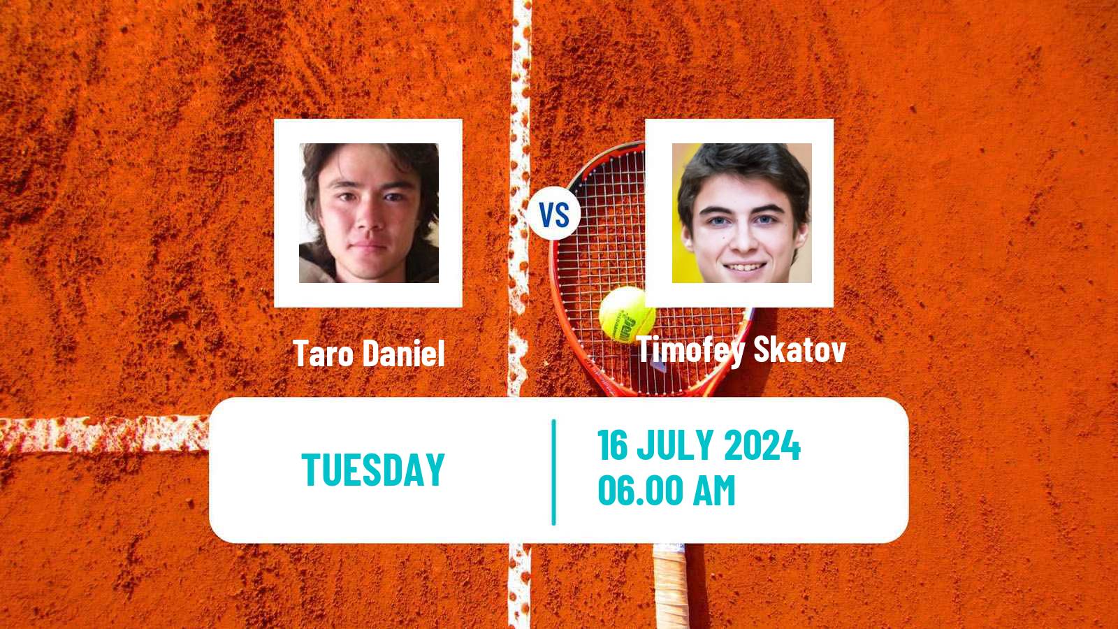 Tennis ATP Bastad Taro Daniel - Timofey Skatov