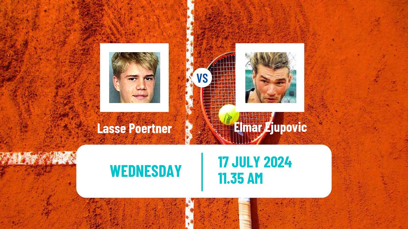 Tennis ITF M15 Uslar Men Lasse Poertner - Elmar Ejupovic