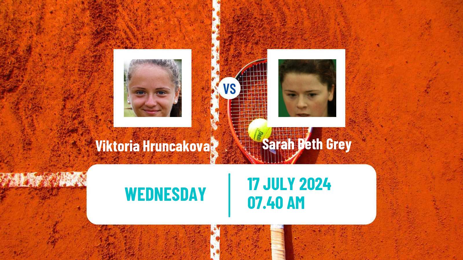 Tennis ITF W50 Nottingham Women Viktoria Hruncakova - Sarah Beth Grey