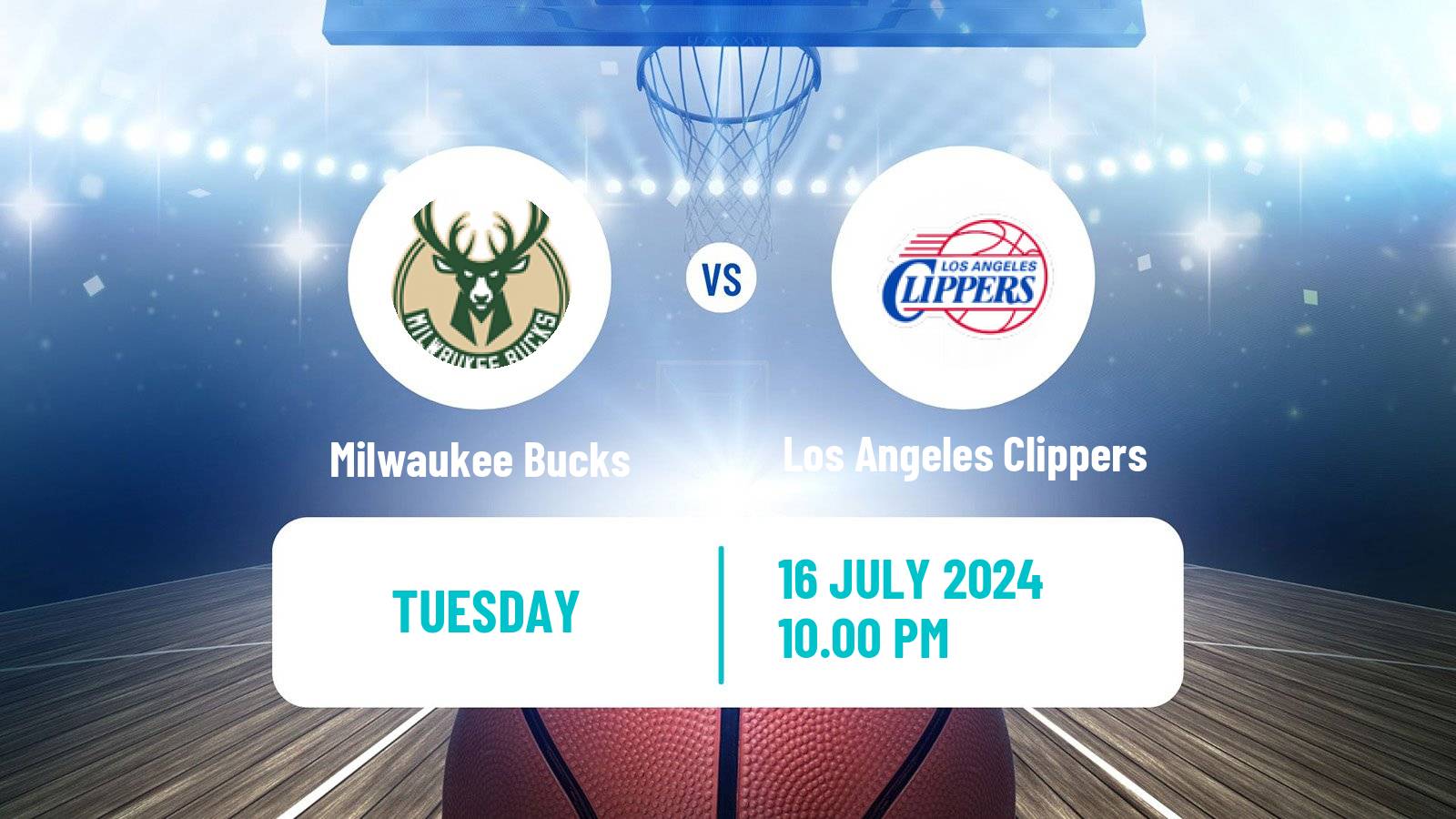 Basketball NBA Las Vegas Summer League Milwaukee Bucks - Los Angeles Clippers