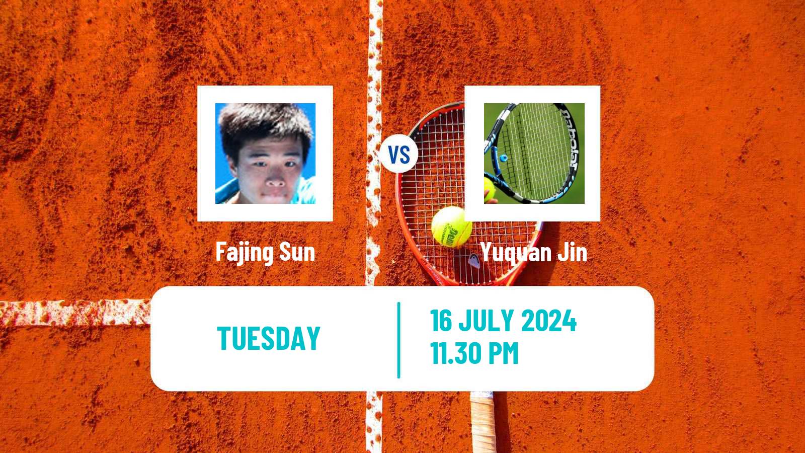 Tennis ITF M25 Tianjin 2 Men Fajing Sun - Yuquan Jin