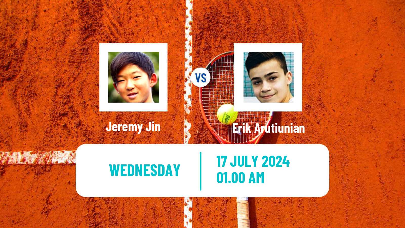 Tennis ITF M25 Tianjin 2 Men Jeremy Jin - Erik Arutiunian