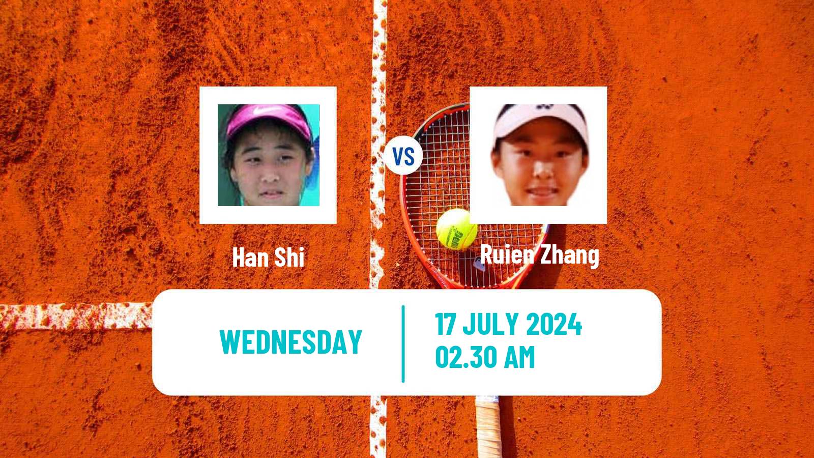 Tennis ITF W35 Tianjin 2 Women Han Shi - Ruien Zhang