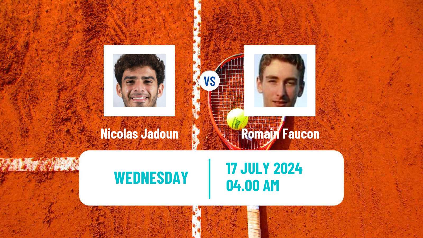 Tennis ITF M15 Monastir 29 Men Nicolas Jadoun - Romain Faucon