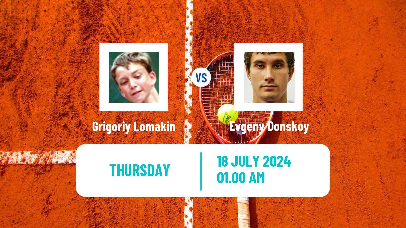 Tennis Astana Challenger Men Grigoriy Lomakin - Evgeny Donskoy