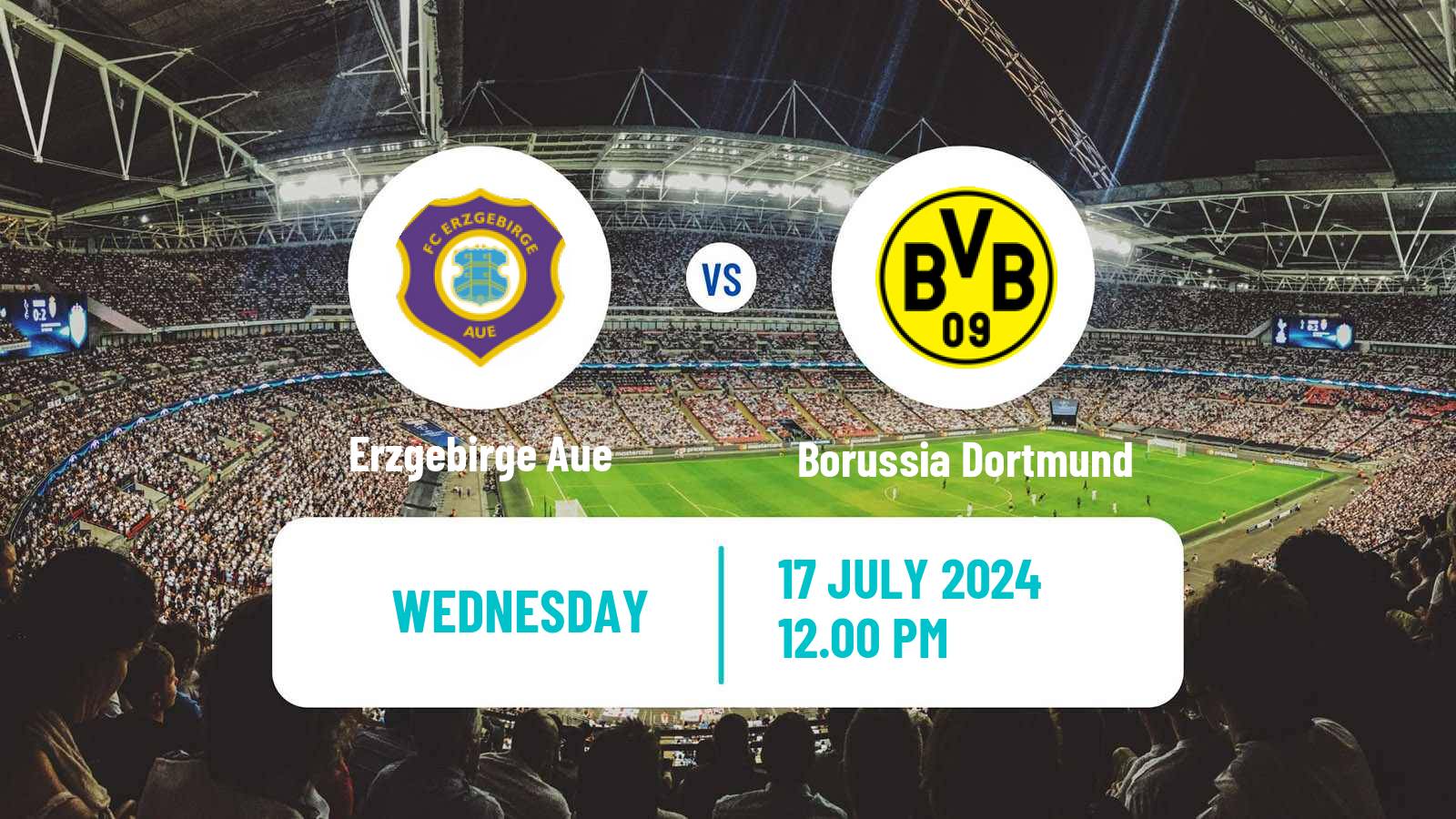 Soccer Club Friendly Erzgebirge Aue - Borussia Dortmund
