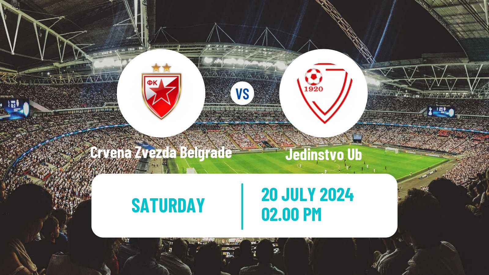 Soccer Serbian Superliga Crvena Zvezda Belgrade - Jedinstvo Ub