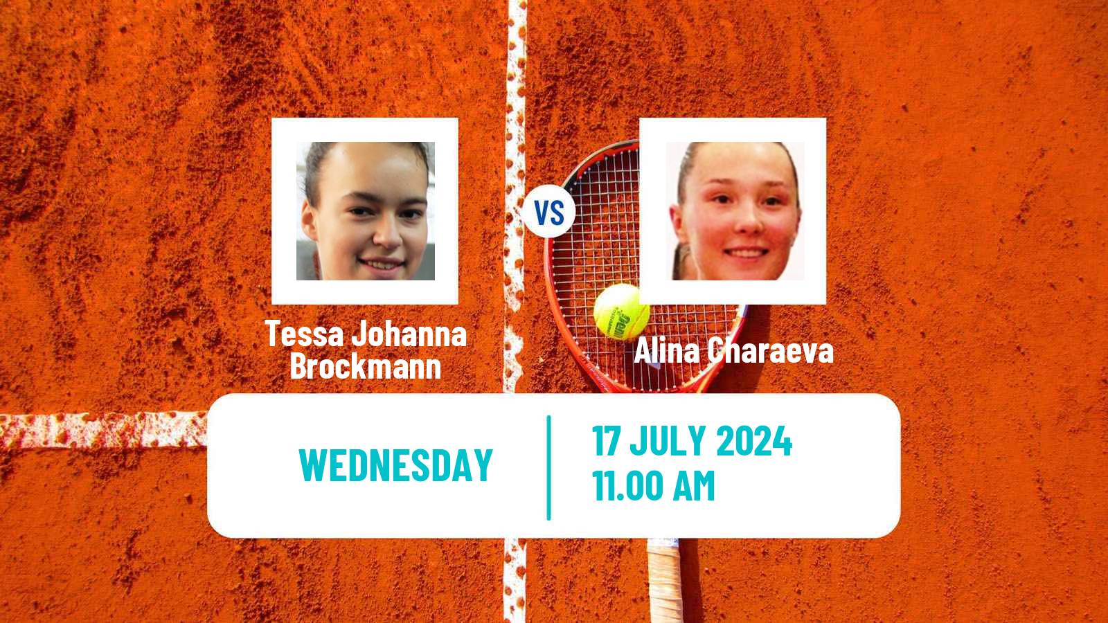 Tennis ITF W35 Darmstadt Women Tessa Johanna Brockmann - Alina Charaeva