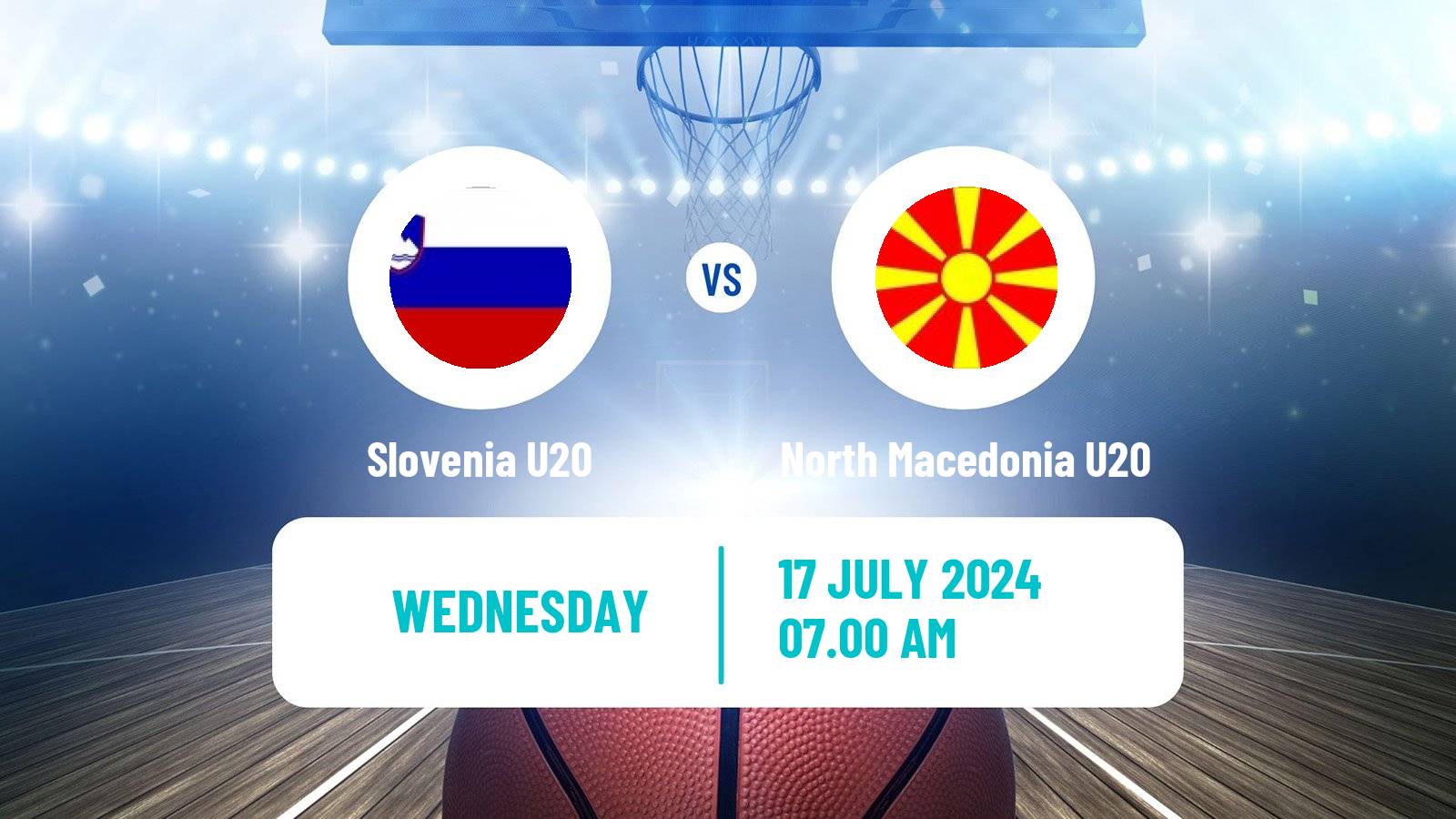 Basketball EuroBasket U20 Slovenia U20 - North Macedonia U20