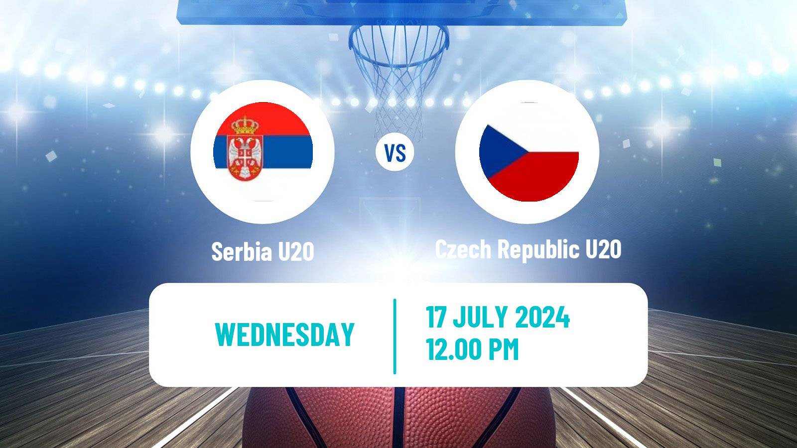 Basketball EuroBasket U20 Serbia U20 - Czech Republic U20