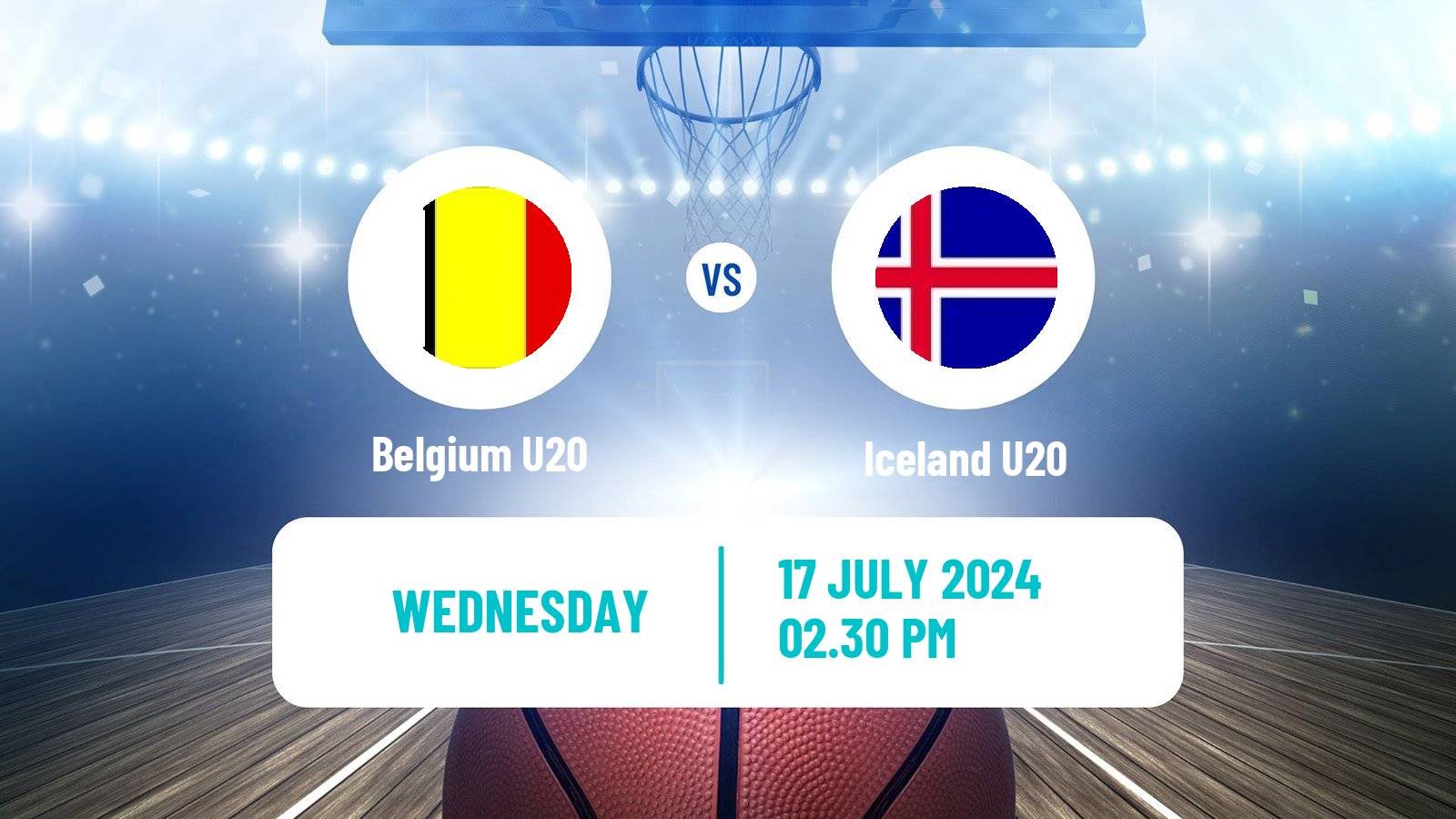 Basketball EuroBasket U20 Belgium U20 - Iceland U20
