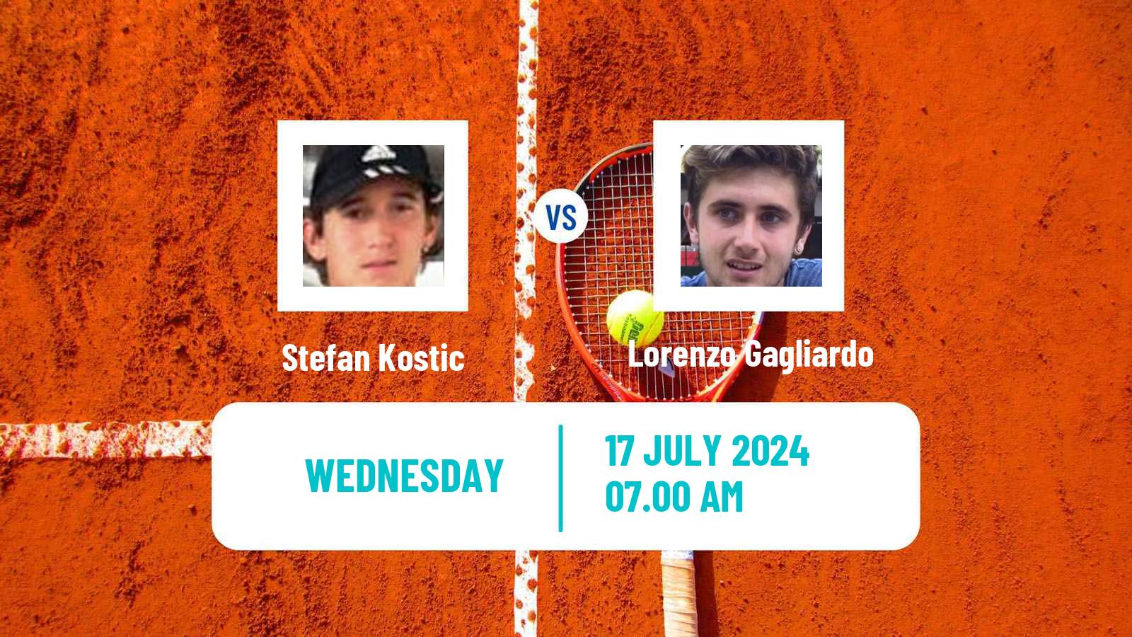 Tennis ITF M15 Kursumlijska Banja 11 Men Stefan Kostic - Lorenzo Gagliardo