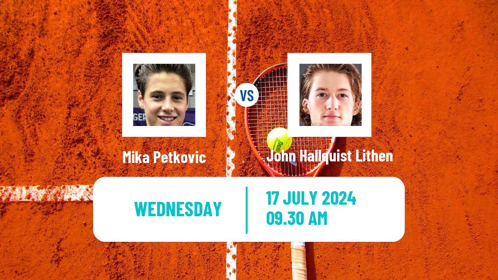 Tennis ITF M15 Uslar Men Mika Petkovic - John Hallquist Lithen