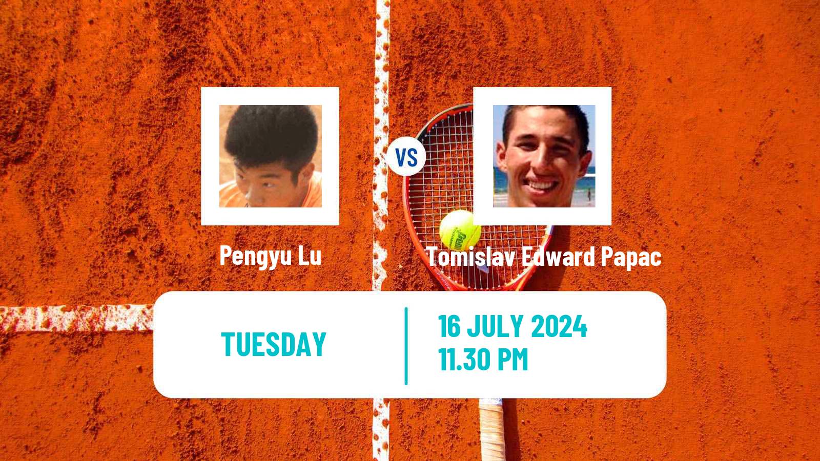 Tennis ITF M25 Tianjin 2 Men Pengyu Lu - Tomislav Edward Papac