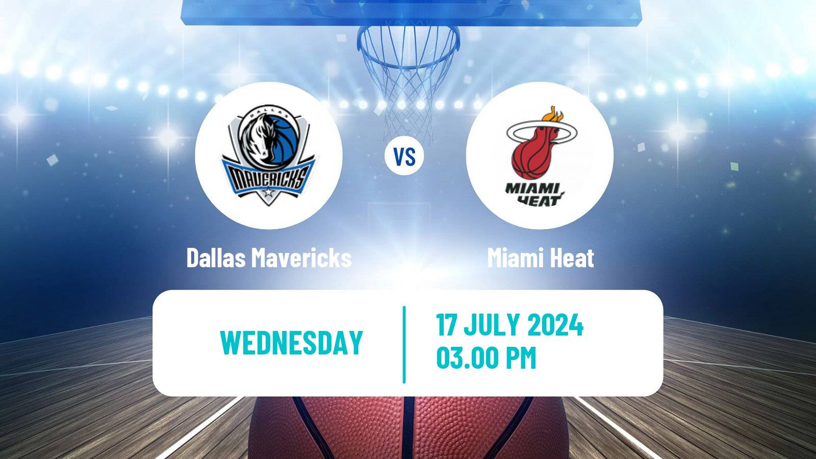 Basketball NBA Las Vegas Summer League Dallas Mavericks - Miami Heat