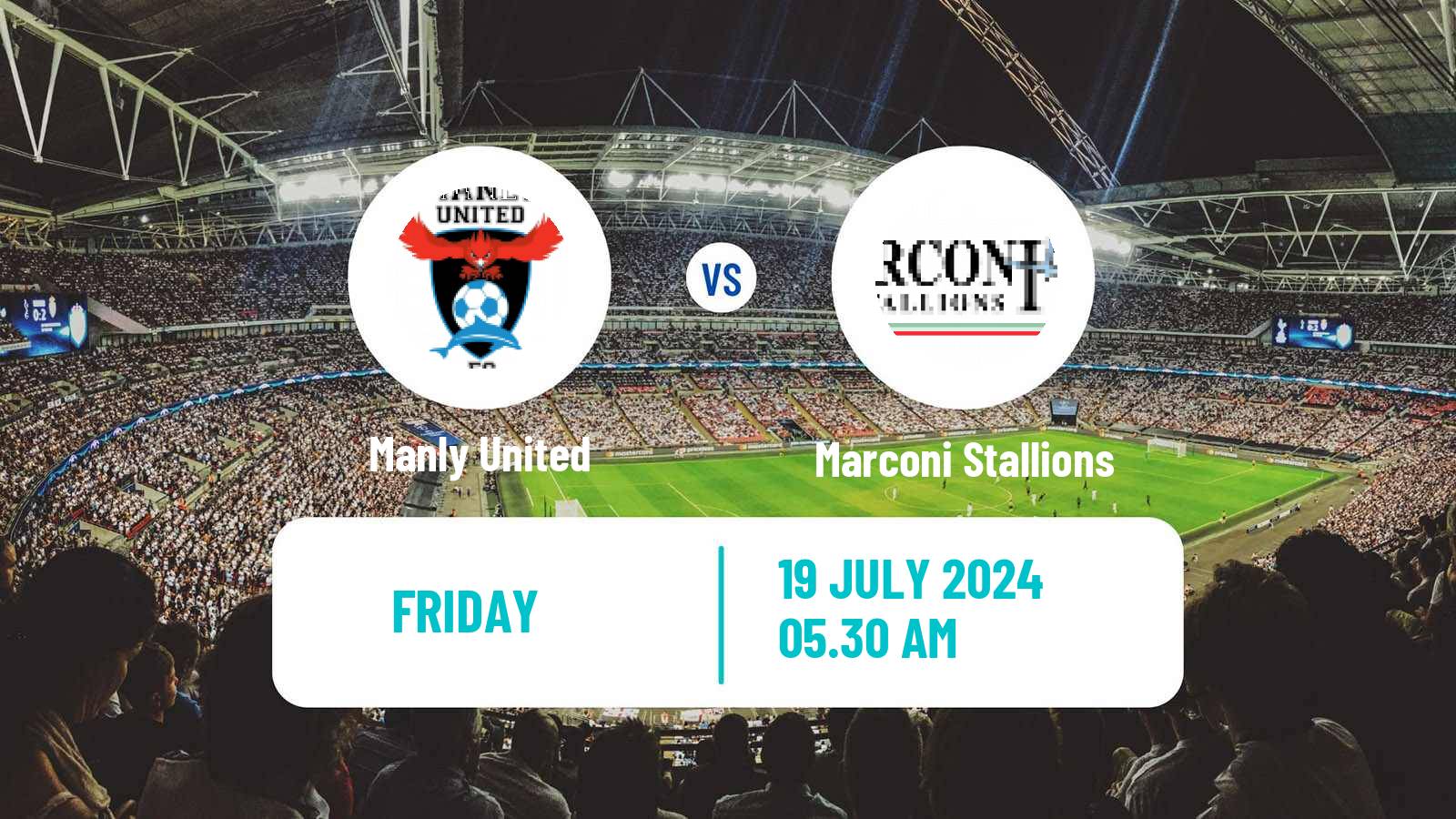 Soccer Australian NPL NSW Manly United - Marconi Stallions