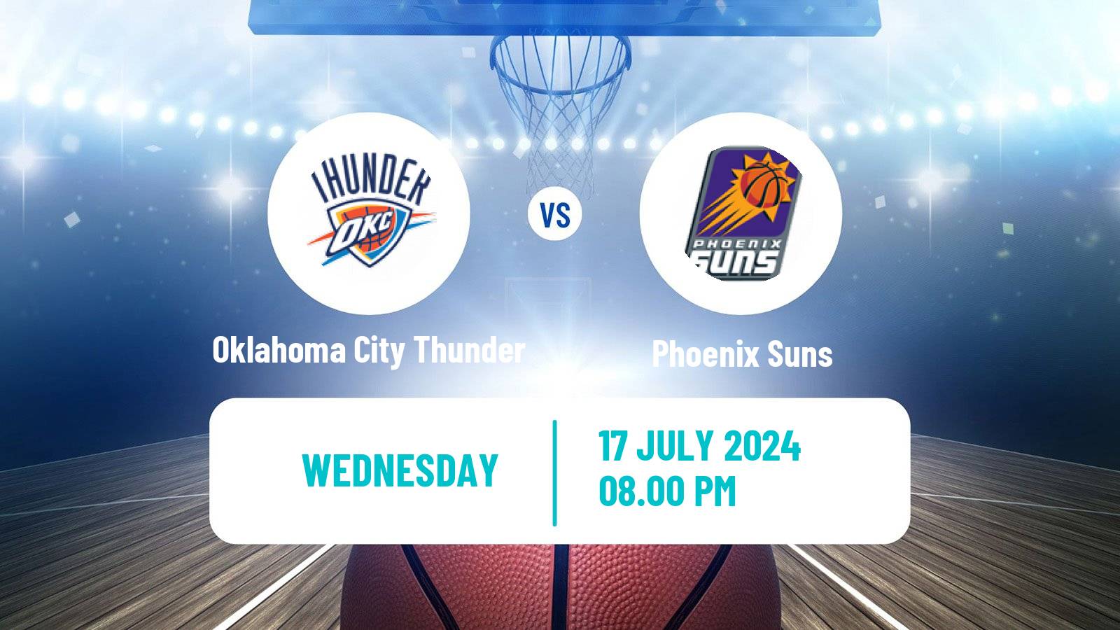 Basketball NBA Las Vegas Summer League Oklahoma City Thunder - Phoenix Suns